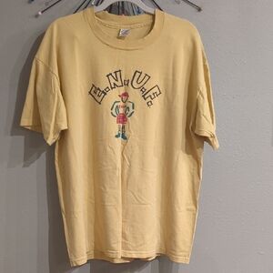 Vintage 90's E.N.U.F. Internationale Printed Tee One Size Made In USA Streetwear